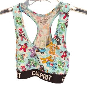 Culprit Don’t Care Bears Bad Bears Bralette, size Medium